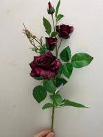 Роза искусственная пурпурная ветка h77 купить в интернте магазине 100kashpo.by в  #REGION_NAME_DECLINE_PP# 