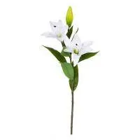 Искусственное растение цветок Лилия белый h80 купить в интернте магазине 100kashpo.by в  #REGION_NAME_DECLINE_PP# 