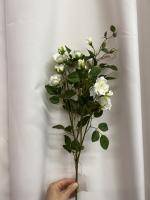 Ветка искусственная Роза кустовая мелкая белая купить в интернте магазине 100kashpo.by в  #REGION_NAME_DECLINE_PP# 