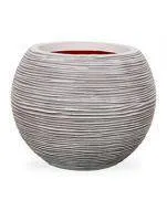Купить кашпо capi tutch rib nl vase vase ball 38*33 светло-серый в #REGION_NAME_DECLINE_PP#