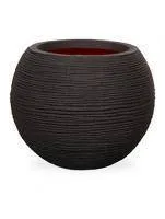 Купить кашпо capi tutch rib nl vase vase ball 38*33 черный в #REGION_NAME_DECLINE_PP#